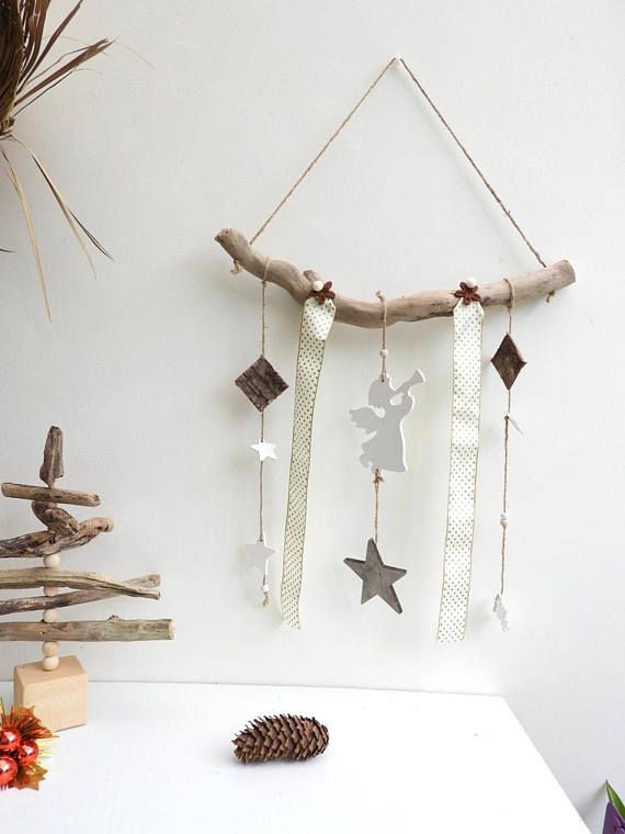 Suspension de Noël- Décoration murale de Noël- Décoration de Noël en bois