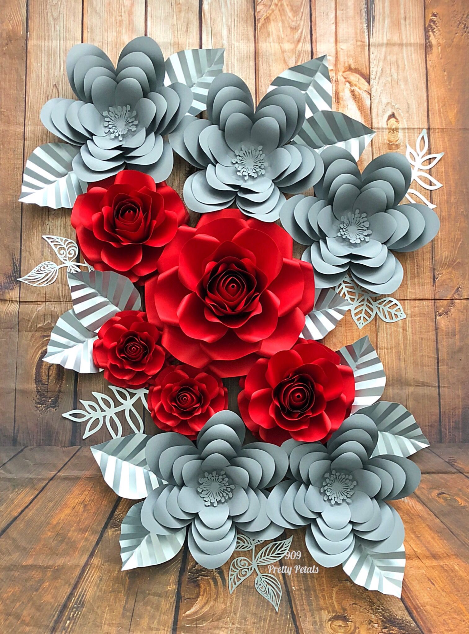 20 Paper Roses Paper Roses Flower Room Decor Paper Flower Backdrop