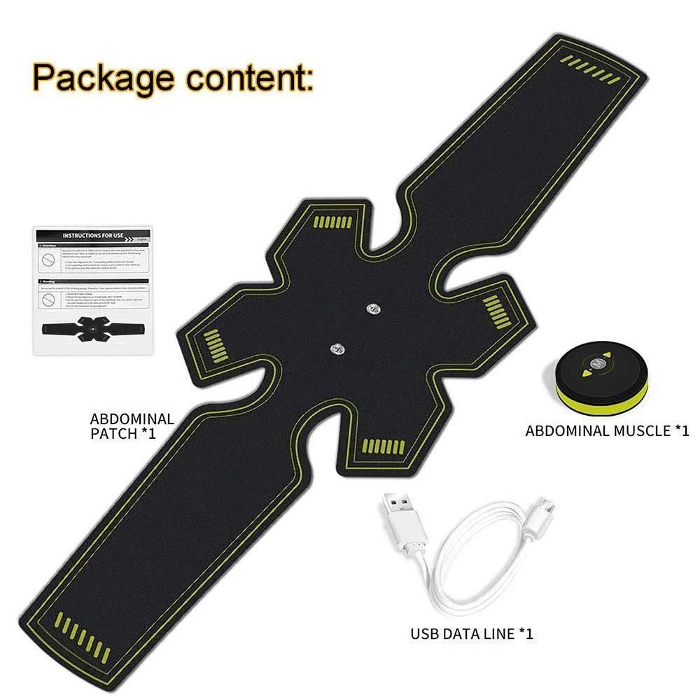 Abdominal Muscle Stimulator Trainer EMS Abs Fitness Equipment Training Gear Muscles Electrostimulato...