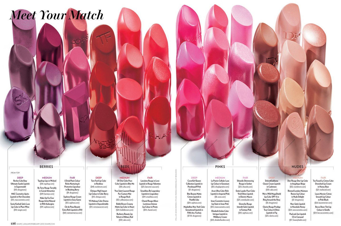 Double Click To View Large Image Lip Colors Beauty Products