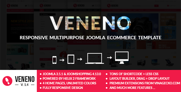 Veneno - Multipurpose Joomla eCommerce Template ⠀ Vina Veneno is multipurpose responsive eCommerce Template powered by Joomla 3.x and JoomShopping component – most easy to use Online Shop for Joomla. This template is bright and simple with 3 store... ⠀ # #bootstrap #digitaltemplate #ecommercetemplate #fashiontemplate #helixframework #joomladigitaltemplate #joomlajoomshopping #joomlamultistore #joomlasporttemplate #joomlatemplate #joomshopping #joomshoppingtemplate #multistoretemplate #theme Sports Templates, Fashion Templates, Joomla Templates, Ecommerce Template, Free Website Themes, Advanced Typography, Theme Template, Create Website, E Commerce