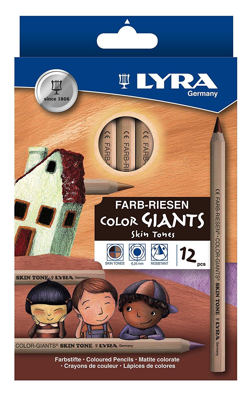 assortiti Lyra Graduate Pastelli colorati 12 pz col assortiti Lyra Graduate Pastelli colorati 12 pz col