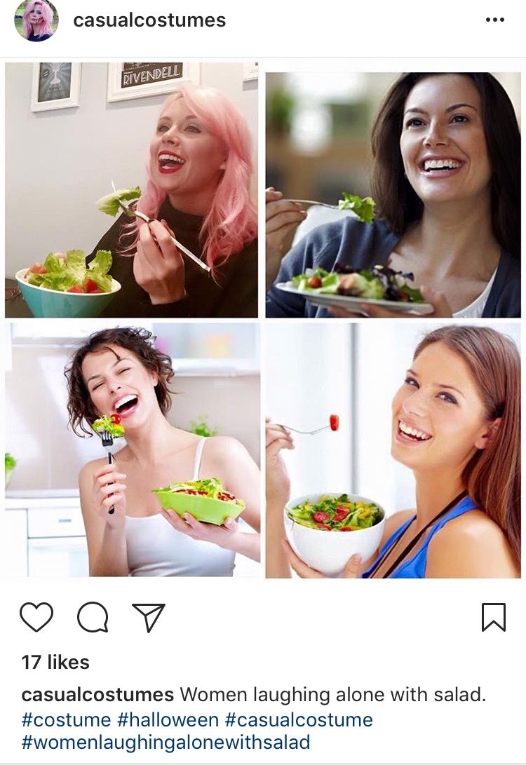 Stock Photo Of Woman Laughing With Salad Women Laughing Photos