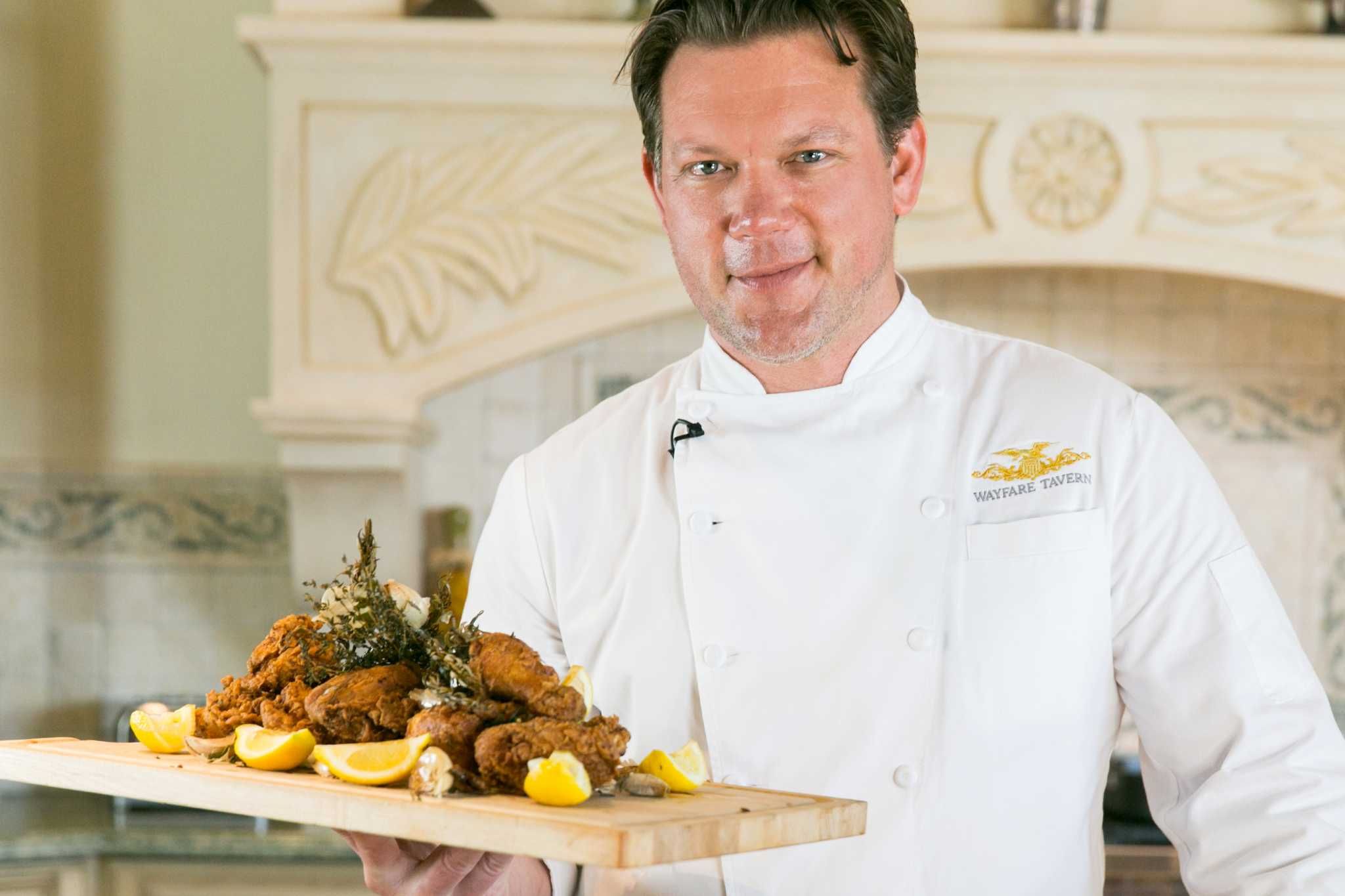 Chicken Pot Pie Recipe Tyler Florence Tyler Florence Gives His Family Fried Chicken Recipe A California Re Do Houstonchronicle Com In 2020 Fried Chicken Chicken Recipes Fried Chicken Recipes