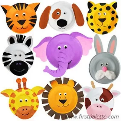 Paper Plate Masks, Paper Plate Art, Paper Plate Animals, Paper Plate Crafts For Kids, Animal Crafts For Kids, Arts And Crafts For Kids, Art For Kids, Paper Plates Crafts, Paper Animal Crafts