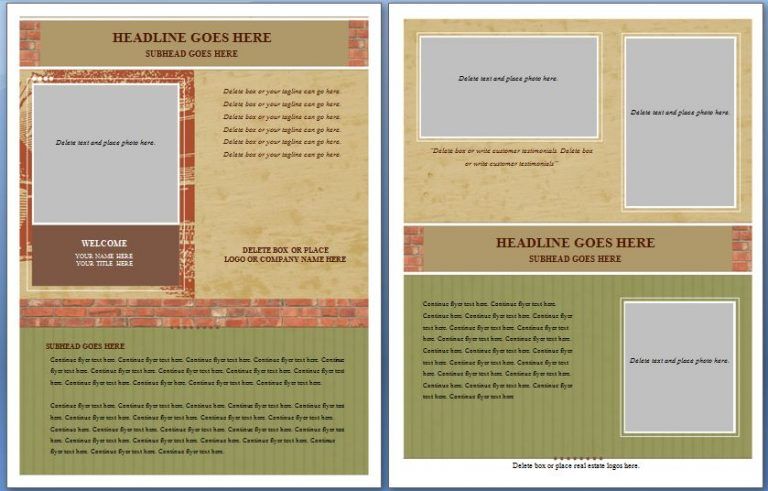 brochure template free microsoft word free printable microsoft office brochure templates free