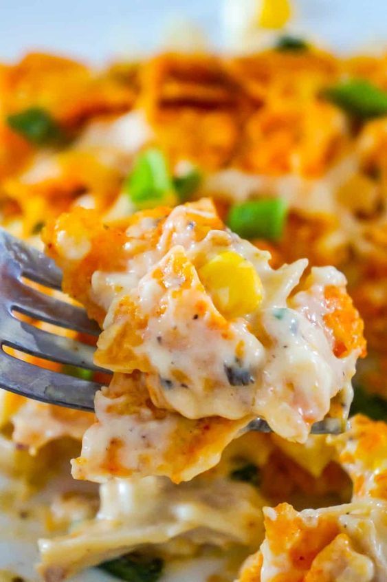 Doritos Casserole with Chicken #easydinnerrecipes