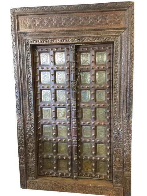 Antique Style Hand Carved Reclaimed Teak Doors Frame #antiquedoors Antique Style Hand Carved Reclaimed Teak Doors Frame #antiquedoors #vintagedoors #distresseddoors ,# - Antique Style Hand Carved Reclaimed Teak Doors Frame #antiquedoors