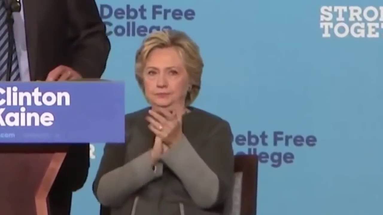 hillary strangely bobbing her