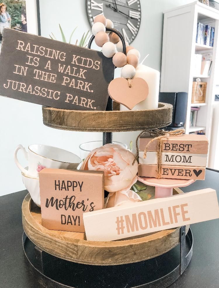 Tiered Tray Decor Mother/'s Day Family Sign, wood signs Dear Mom I get it now Farmhouse Decor Mother/'s Day Gift