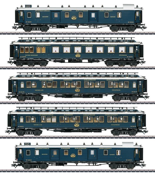 Marklin 42790 - “Simplon Orient Express” Express Train Passenger Car Set 1