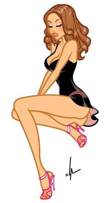 sexy toon pinup Kelly shoosh teen