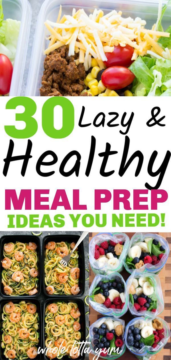 30 easy meal prep recipes that are healthy and make weight loss easier. Healthy meal prep for the week for beginners for breakfast, lunch and dinner. Lazy Healthy Meals, Lazy Meal Prep, Healthy Dinner Recipes For Weight Loss, Healthy Lunch Meal Prep, Health Dinner Recipes, Lunch Recipes Healthy, Dinner Healthy, Eating Healthy, Meal Prep Recipes