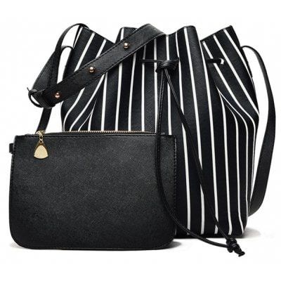 Striped Bucket Bag With Pouch Online Pinterest Bags Just Us 24 59 Free Shipping Striped Bucket Bag With Pouch Online Ping At Gearbest