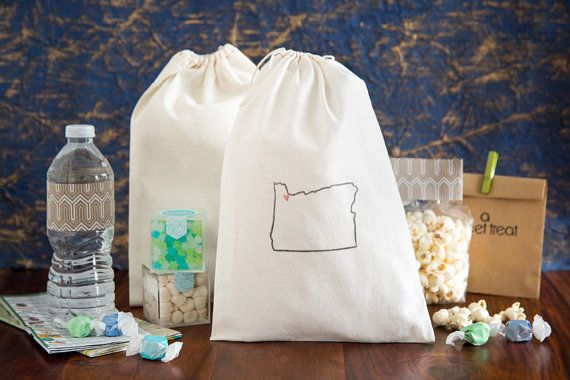portland wedding welcome bags state out of town guest bags