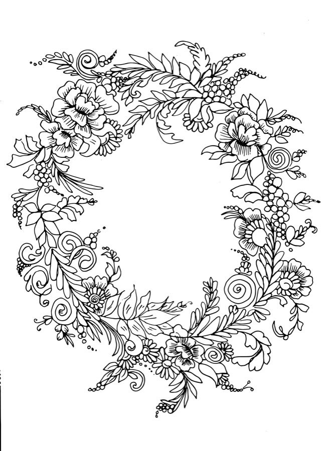 Floral Wreath Tattoo Design Flower Vectors To Download
