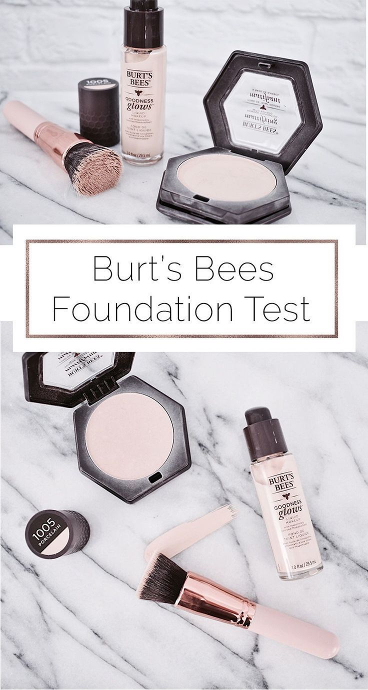 Burt's Bees Goodness Glows Foundation Test Burt's bees