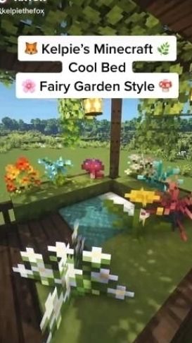 Kelpie's Minecraft Cool Bed Fairy Garden Style Kelpie's Minecraft Cool Bed Fairy Garden Style