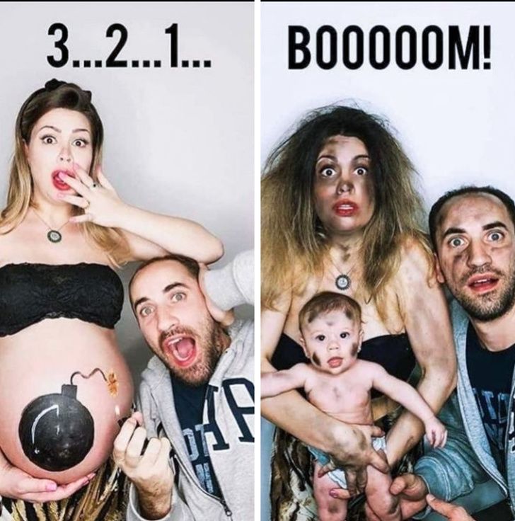 Funny Maternity Photos, Cute Pregnancy Pictures, Baby Pictures, Maternity Photography Poses, Newborn Baby Photography, Couple Pregnancy Photoshoot, Creative Pregnancy Announcement, Pregnancy Humor, New Baby Products