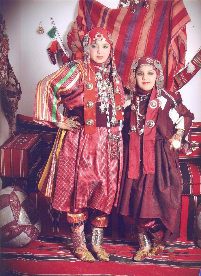 Lybian Girls Traditional Outfits African Women Girl Costumes
