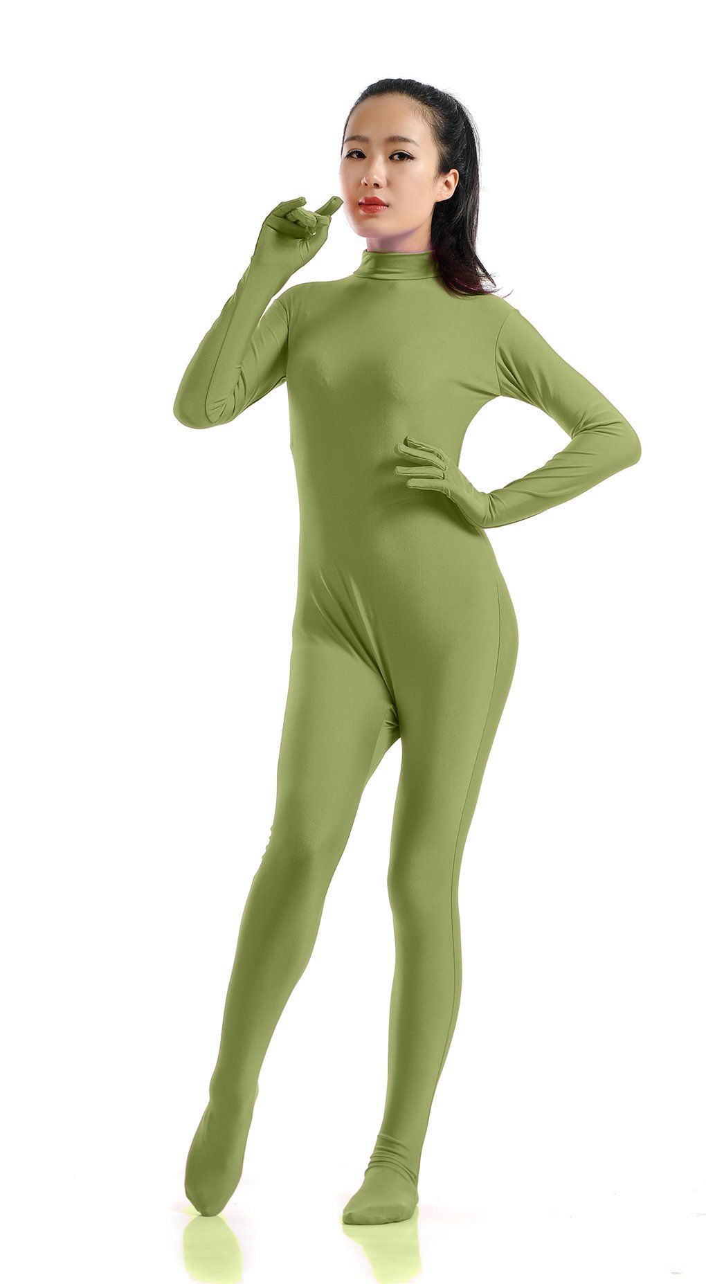 Ensnovo Womens One Piece Unitard Full Body Suit Lycra Spandex Skin Tights