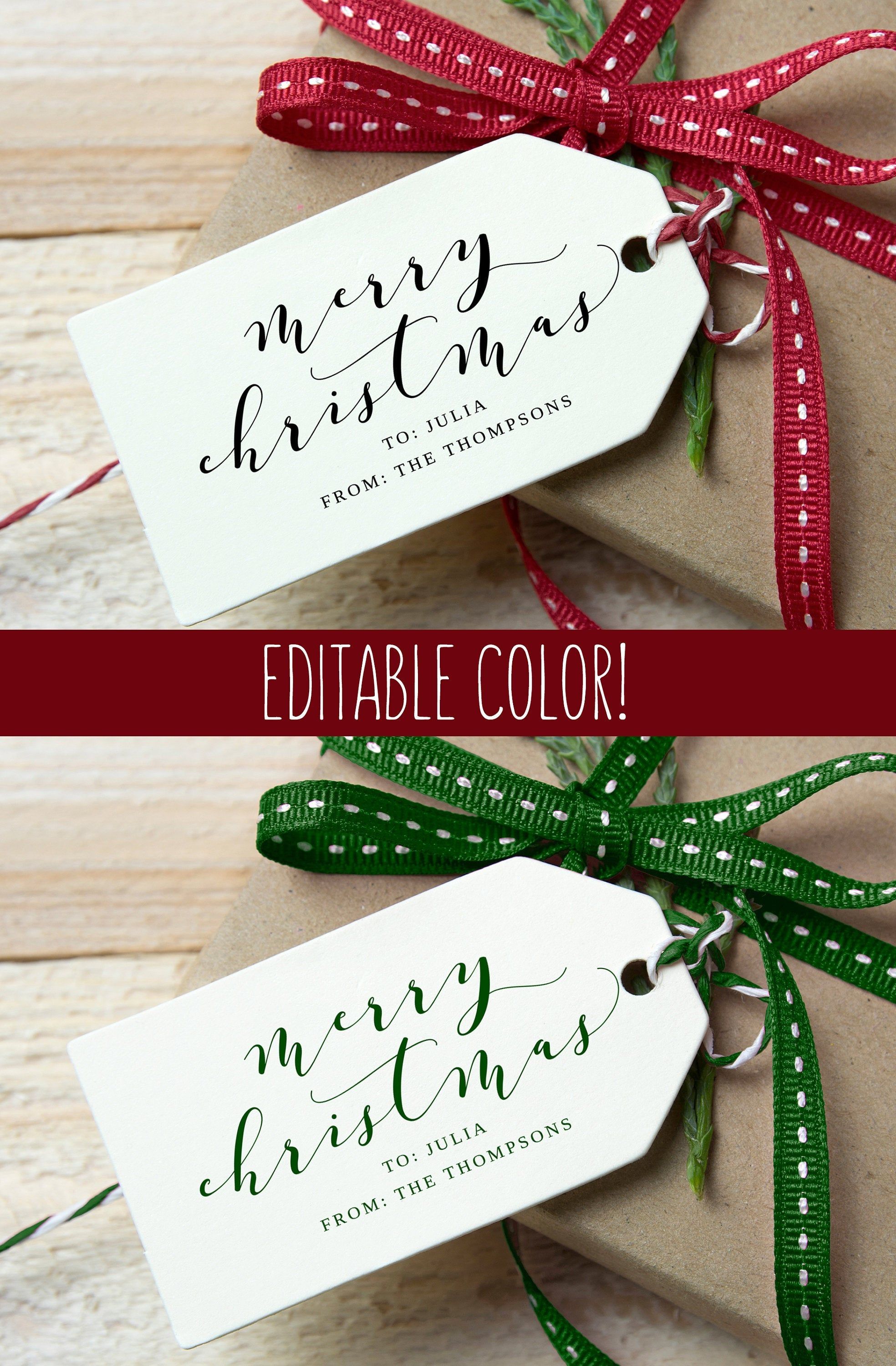 Tags Navidade\u00f1os Imprimibles Personalizado