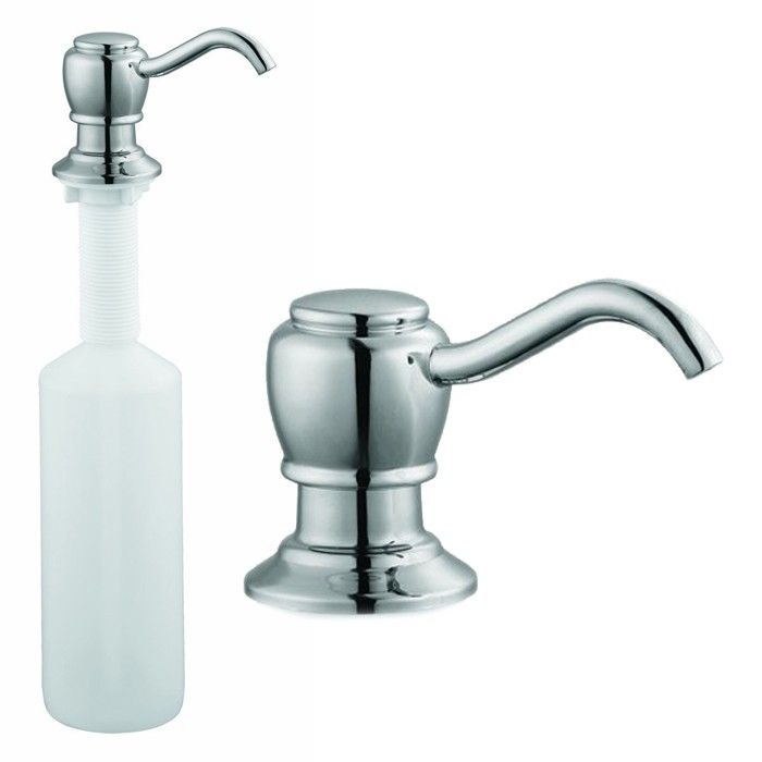 Design House 522243 Kitchen Sink Soap Dispenser Pump Polished Design House 522243 Kitchen Sink Soap Dispenser Pump Polished Chrome
