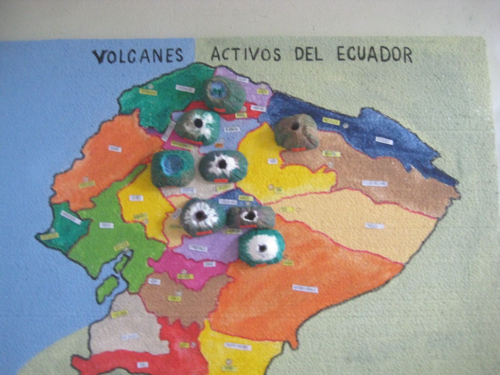 Maqueta De La Ruta De Los Volcanes De Ecuador