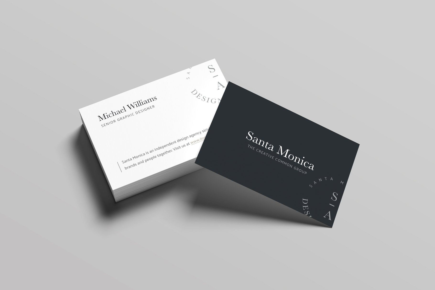 Santa Monica Business Card Template BusinessMonicaSantaTemplates