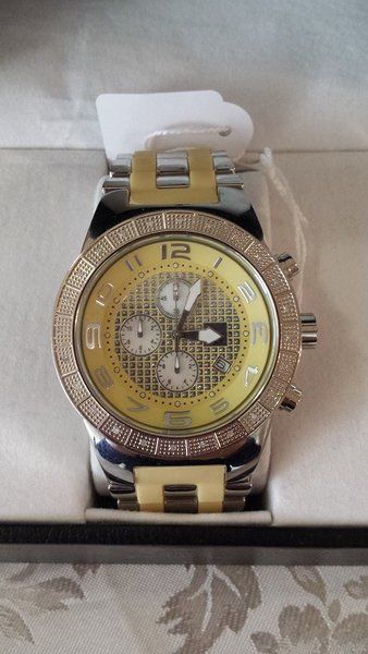 Diamond Face Man's Watch | ww.allgoodthingssparkle.com | Diamond face