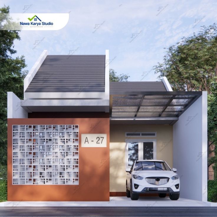 Nawa Karya Studio merupakan salah satu jasa gambar arsitek rumah terbaik di indonesia. Call Us nawa karya studio di nomor 0812-5758-5352 dan 0812-5758-5350 Minimal House Design, Minimal Home, Nawa, House Exterior, Facade, Minimalism, Sweet Home, Roster, Interior Design