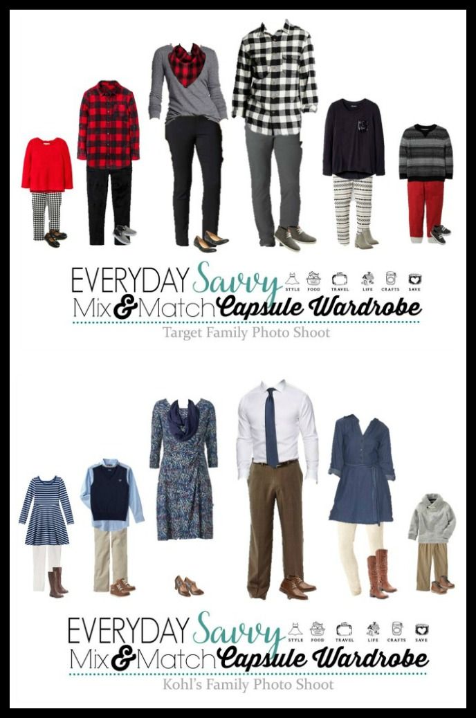 Coordinating Family Picture Outfit Ideas & Holiday Outfits Capsule Here are some great ideas for coordinating family photo outfits. Even if you are not getting portraits taken, these are fun outfits for this winter and the ... - Coordinating Family Picture Outfit Ideas & Holiday Outfits Capsule