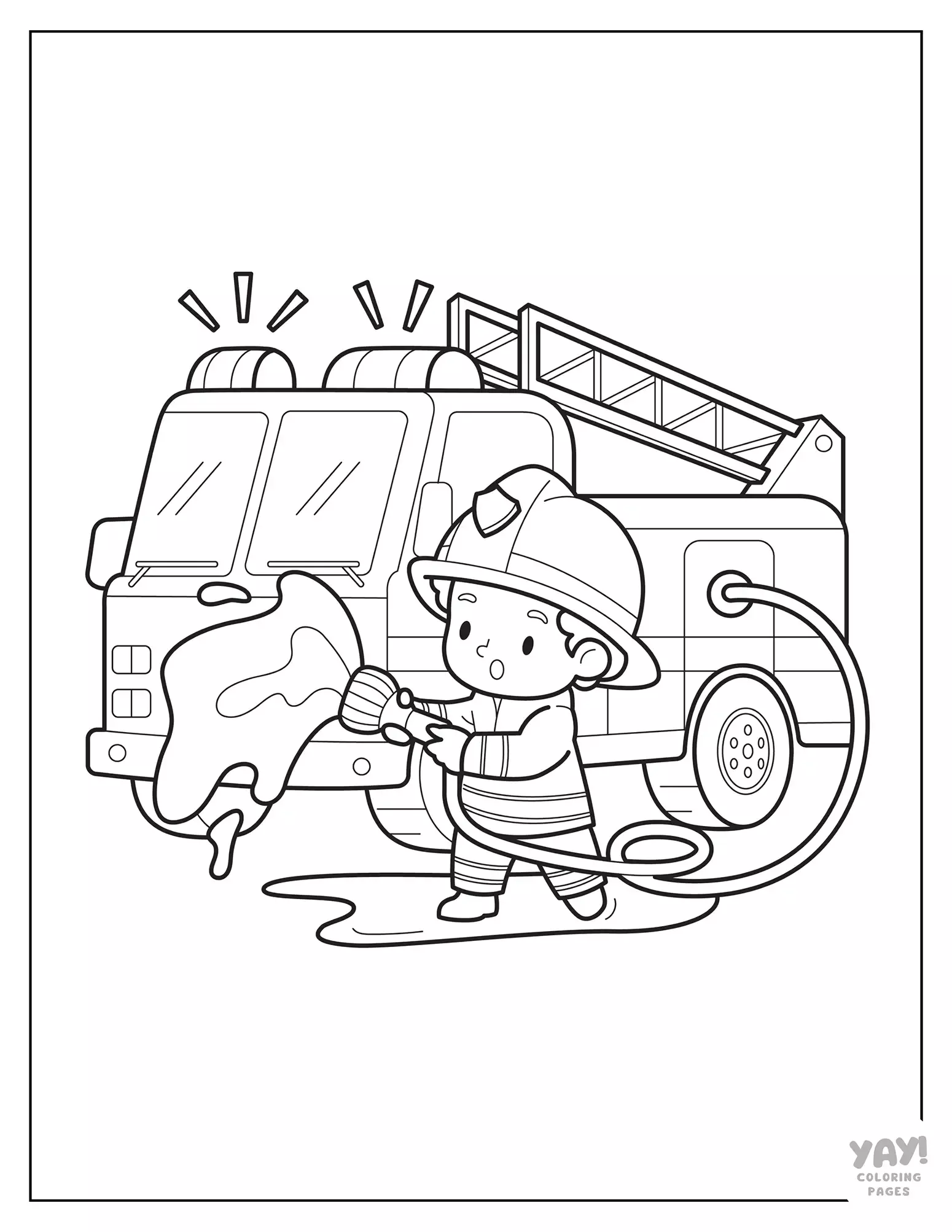 Fire Truck Coloring Pages