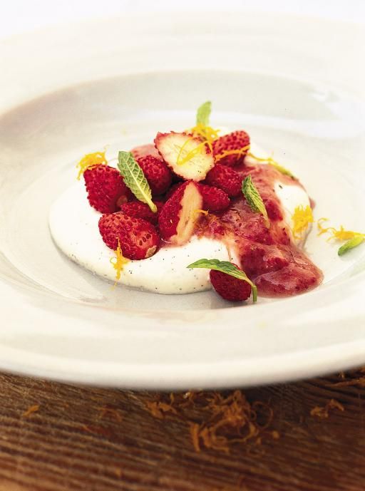 Strawberries & Cream | Fruit Recipes | Jamie Oliver Recipes Strawberry Recipes, Fruit Recipes, Dessert Recipes, Veggie Recipes, Summer Recipes, Easy Recipes, Strawberries And Cream, Frozen Fruit Smoothie, Vanilla