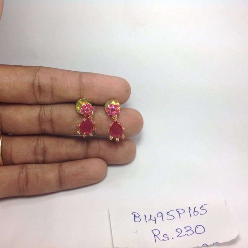 Ruby Stone Earrings Online B1495p165 Jewelry Ruby Stone Earrings Online B1495p165 Silver Dangle
