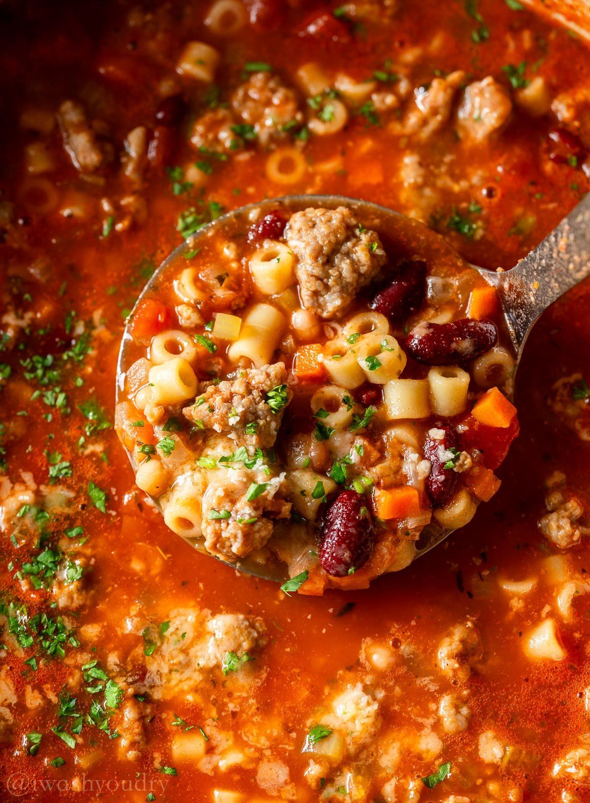 Pasta Fagioli with Sausage