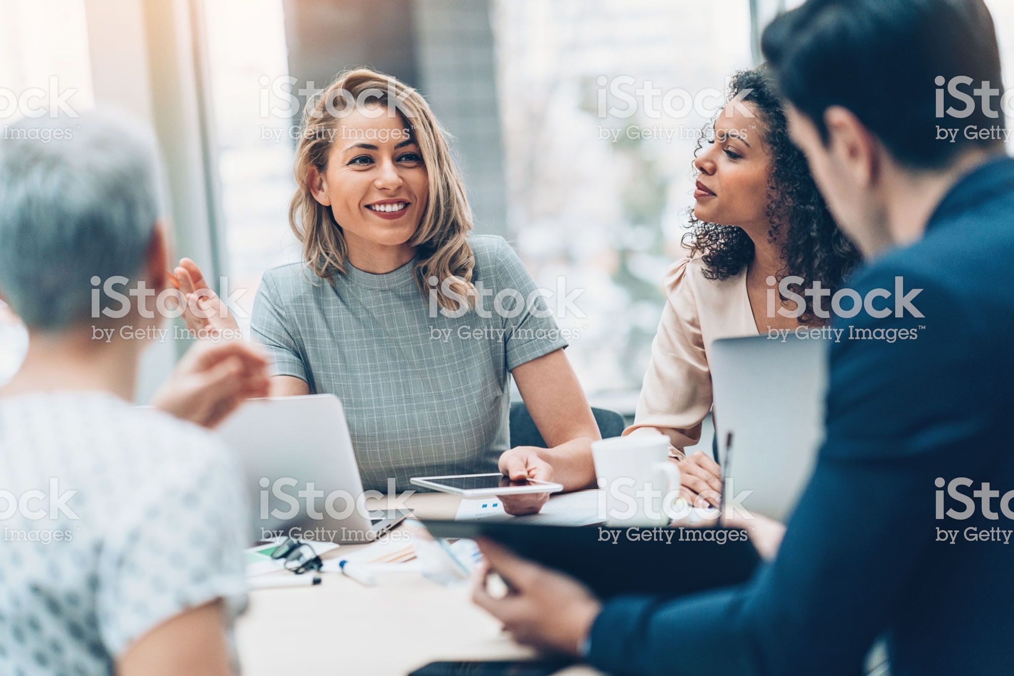 Group Of People On A Business Meeting Human Well Being