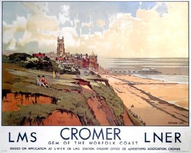 Vintage LNER East Anglia Coast Railway Poster A4//A3//A2//A1 Print