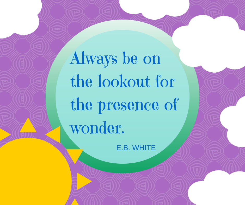 Quote E B White Always Be On The Lookout For The Presence Of Wonder Quote E B White Always Be On The Lookout For The Presence Of Wonder