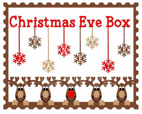 Christmas Eve Box Topper Design 2 Christmas Eve Box Christmas Eve Christmas