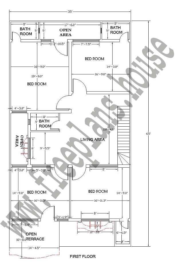 1st floor 35a 65 feet 211 square meters house plan plans 1st floor 35a 65 feet 211 square meters house plan