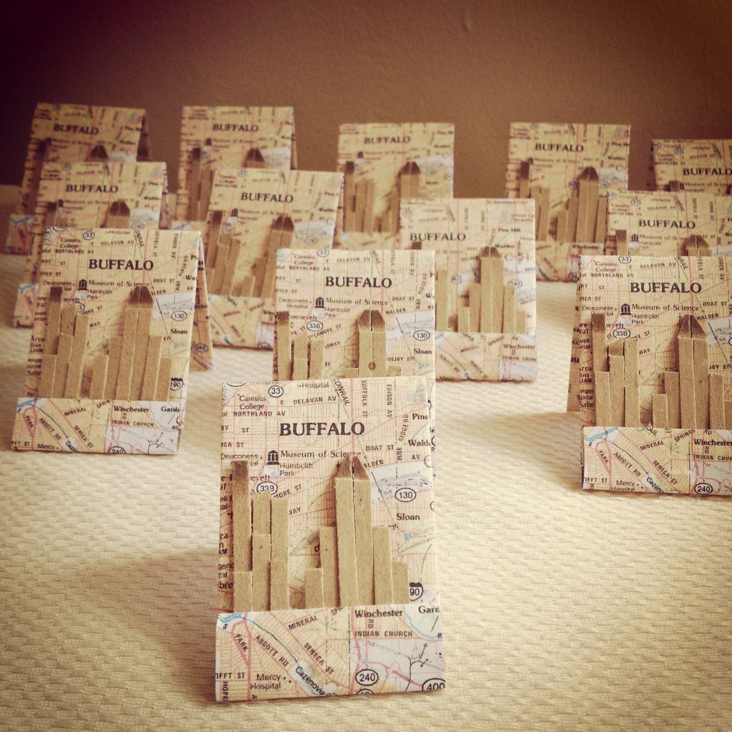 Buffalo Ny Matchbook Cityscape Wedding Favor $100, Via Etsy Buffalo Ny Matchbook Cityscape Wedding Favor $100, Via Etsy