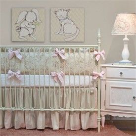Peony Ivory And Pink Crib Bedding Set By Doodlefish Baby Peony Ivory And Pink Crib Bedding Set By Doodlefish