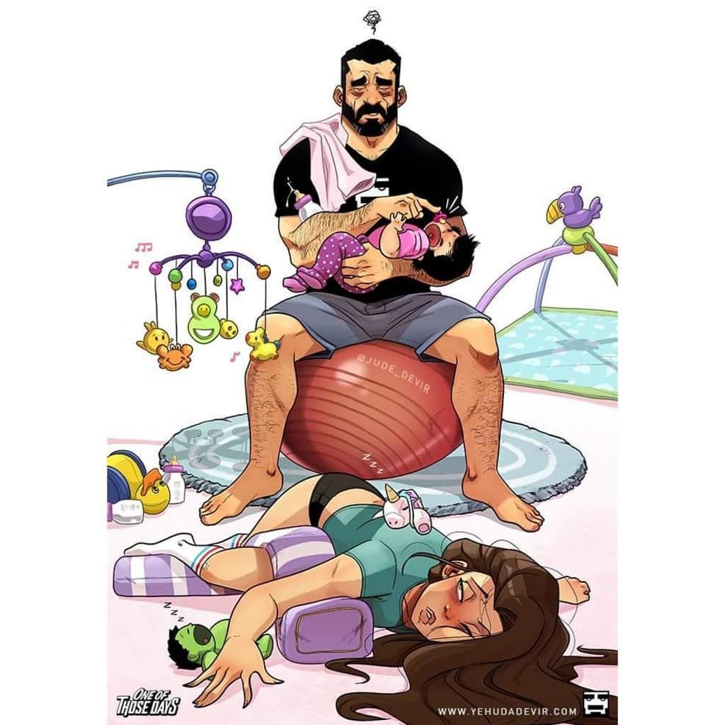 17 Comics, die zeigen, wie schön und anstrengend die erste Zeit mit einem Baby ist!