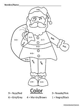 Download Santa Math Coloring Page | Math coloring, Santa math, Math