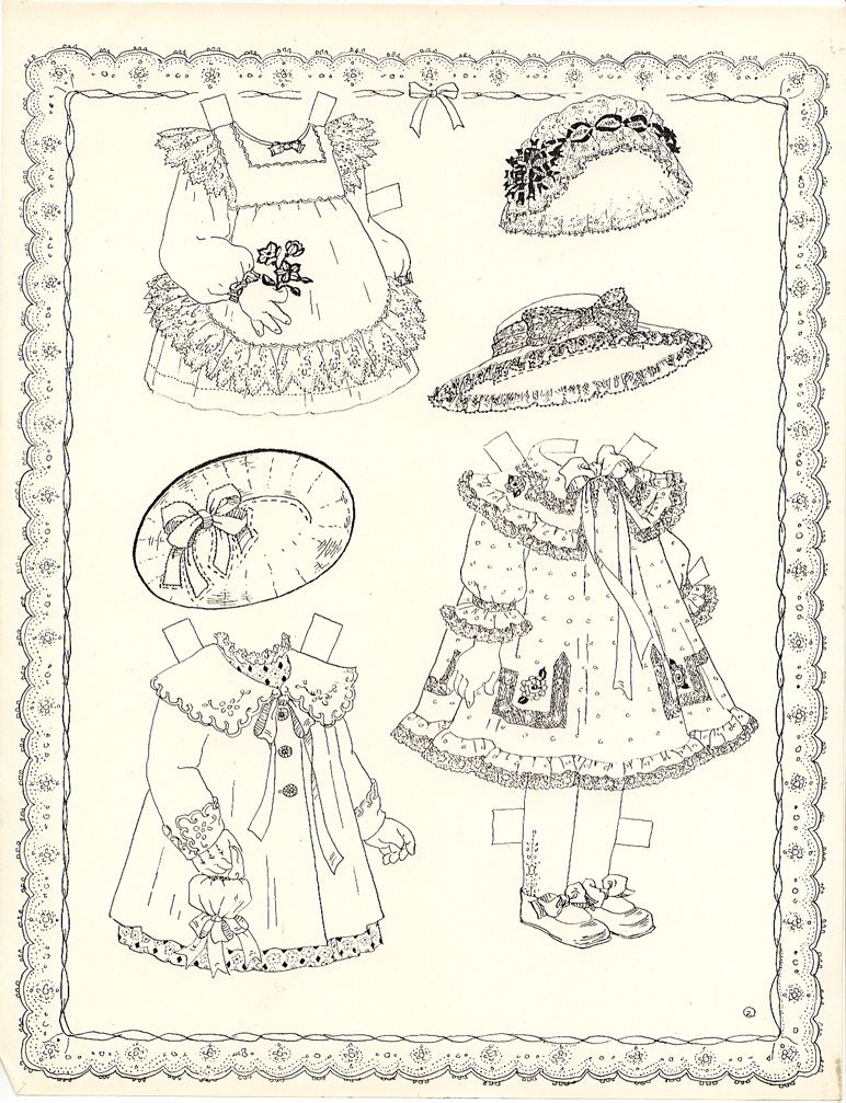 Download RIBBONS AND LACE PAPER DOLL | Paper dolls, Paper dolls printable, Vintage paper dolls