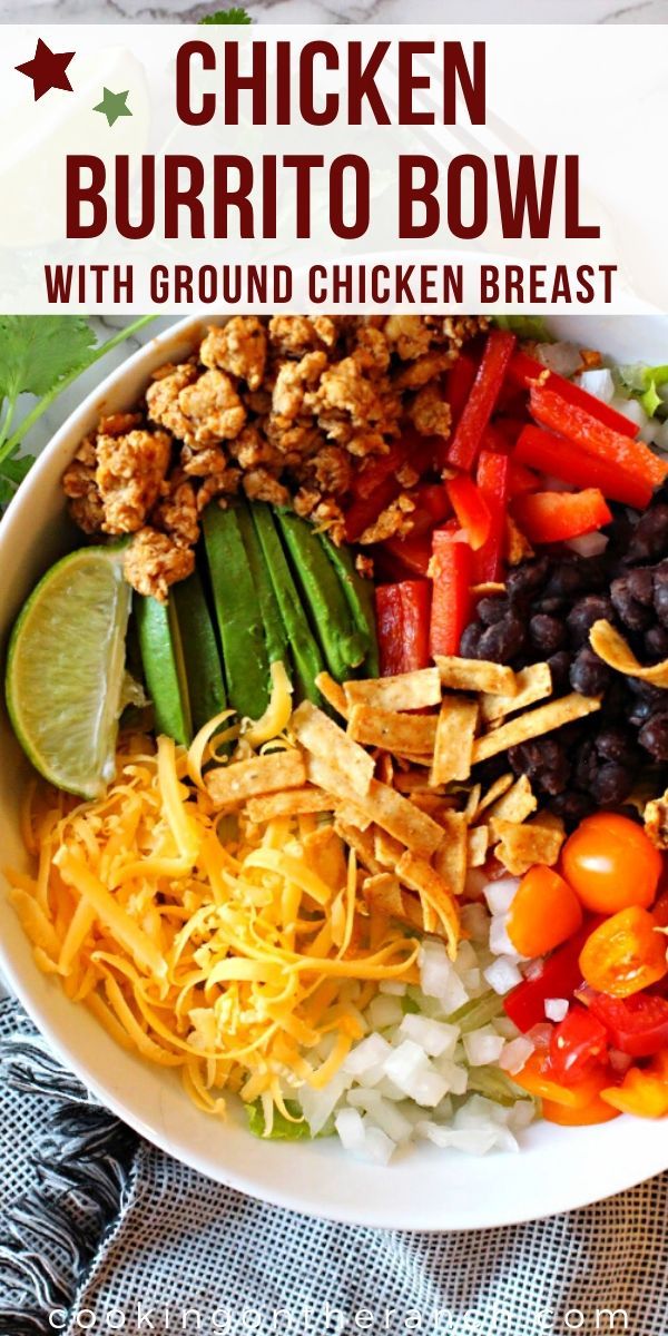 Homemade Chicken Burrito Bowls Homemade Chicken Burrito Bowls like Chipotle. So Easy, customizable,
