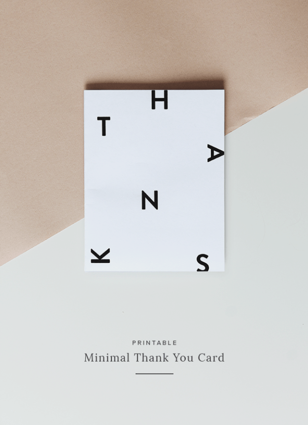 Printable PNG Thank You Card Digital Print files.
