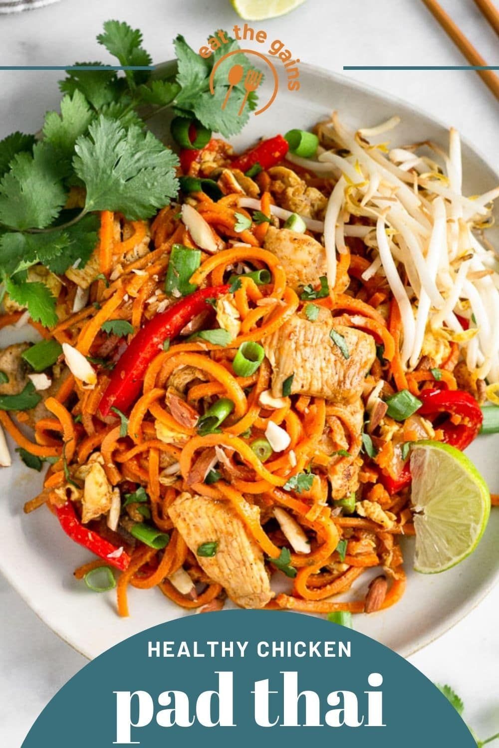 Healthy Chicken Pad Thai Recipe w Sweet Potato Noodles Recipe healthy-chicken-pad-thai-recipe-w-sweet-potato-noodles-recipe