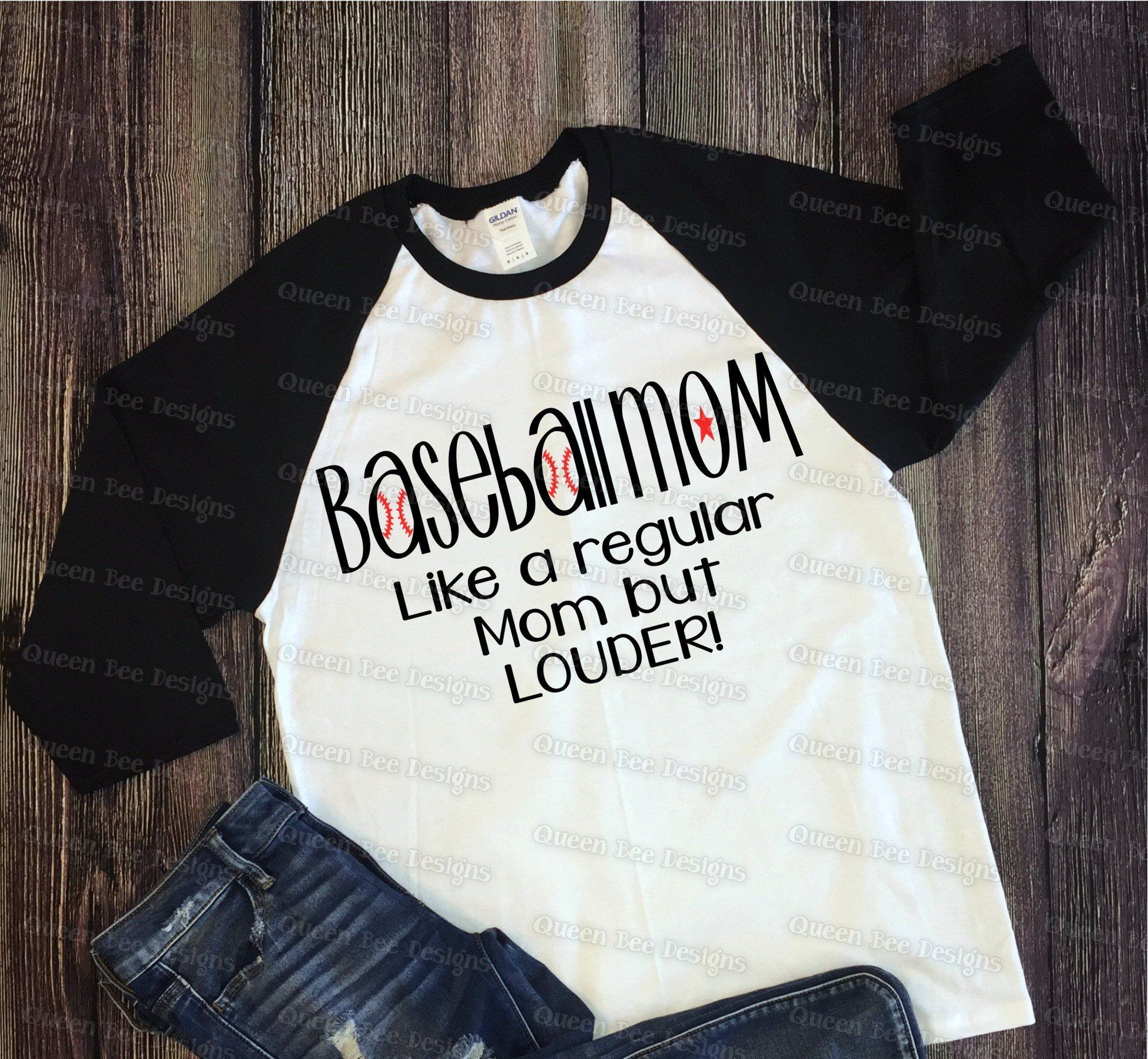 Baseball Mom Like a Regular Mom But Louder SVG | Shirt Ideas ...